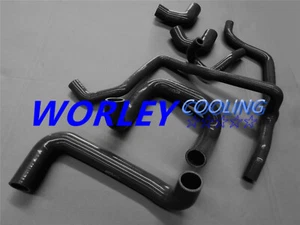 BLACK Silicone Radiator Hose For BMW E30 M20 320i/325i with A/C 1989-1992 90 91 - Imagen 1 de 1