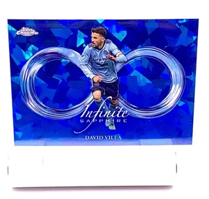 David Villa 2024 Topps Chrome Sapphire Edition MLS Infinite Sapphire NYCFC - Picture 1 of 2