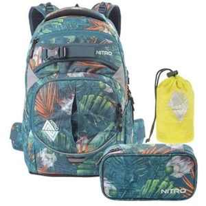 Nitro Schulrucksack Set Superhero TROPICAL ab 5. Klasse für Mädchen Jungen - Bild 1 von 12