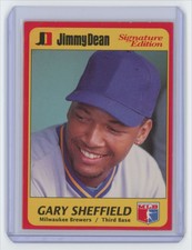 1991 Jimmy Dean Gary Sheffield Milwaukee Brewers #7
