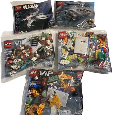 Lego Star Wars X-Wing Starfighter & Speed Champions & 3 VIP Polybags Lot Of 5 - Image 1 of 4