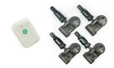 New Black Stem 315mhz TPMS Set & TPMS Reset Tool Fits 2009 Ford Mustang - Image 1 of 2