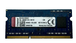 Kingston 4 GB PC3L-12800S DDR3L-1600 SODIMM Memoria RAM CBD16D3LS1KBG/4G - Imagen 1 de 1