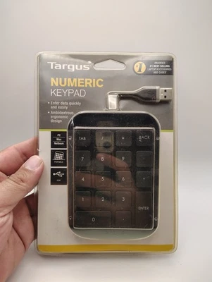 Targus Numeric Keypad AKP10US USB Wired – PC/Mac – New Sealed - Image 1 of 3