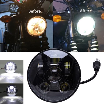 Faro LED de haz alto bajo de 5-3/4" 5,75 pulgadas para Harley Davidson Dyna Streetbob FXDB Foto 1 de 4