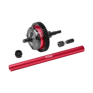 GPM 4140 acero al carbono + diferencial central de aleación 7075 rojo para 1/16 Mini Maxx - Imagen 1 de 2