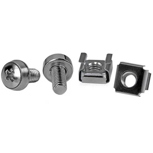 Startech.Com 50 Pkg M6 Mounting Screws And Cage Nuts - Afbeelding 1 van 1