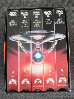 Star Trek Movies 25th Anniversary VHS Collector Set 3 Sealed 2 UnsealedParamount - Image 1 of 4