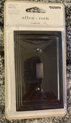 Allen + Roth Capital 1 Gang Placa de Pared Estándar Acabado Bronce Frotado con Aceite NUEVO Foto 1 de 2