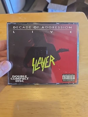Slayer Decade of Aggression Live 2 CD set 1991 Like New Condition  - Image 1 of 4