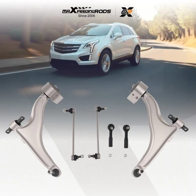 6pcs Front Lower Control Arms Sway Bar Tie Rods Kit for 2010-2016 Cadillac SRX - Image 1 of 4