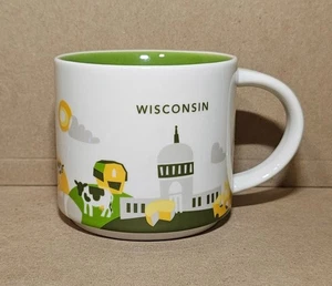 Starbucks Wisconsin You Are Here Collection 2013 taza taza de café destino NUEVO - Imagen 1 de 6