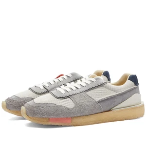 NEU UND VERPACKT Herren Clarks Originals TORRUN grün Kombi Leder und Wildleder Turnschuhe - Bild 1 von 7