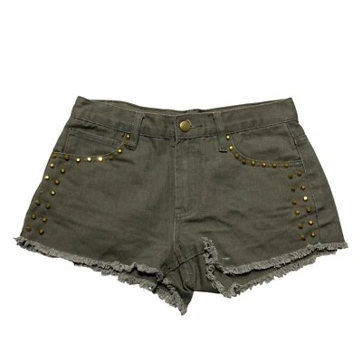 Pantalones cortos Forever 21 Hunter verde tiro medio corte para mujer talla 26 Foto 1 de 4