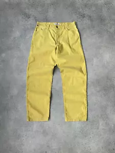 Jeans gialli Stone Island Marine vintage rari anni 97 - Foto 1 di 15