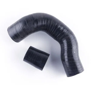 Black Volvo S60 V70 + "R" Silicone Hot Side Boost Coupler Lower Intercooler Hose - Picture 1 of 8