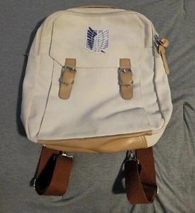 Attack On Titan Backpack! Brand New White Anime - Picture 1 of 3