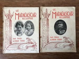 2x Revues LE MADAGASCAR ILLUSTRE # 19 # 21 (Octobre & Décembre 1933) - Picture 1 of 9