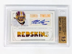 2013 National Treasures Timeline Jersey Auto Robert Griffin lll /10 BGS 9.5/10 - Picture 1 of 2