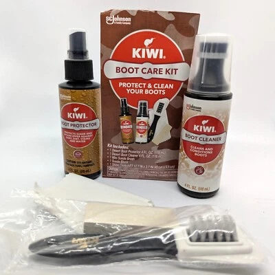 S.C. Johnson Kiwi Desert Boot Care Kit Protect Clean Suede Nylon Treatment - Image 1 of 4