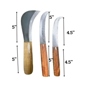 Set 3Pcs Pruning Grafting Knife Trimming Cutter Tool Plant Garden Pocket Knives - Picture 1 of 7