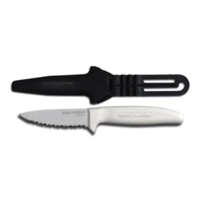 DEXTER-RUSSELL,INC. Dexter Russell Sani Safe 3 1/2" Utility Net Scalloped Knife w/Sheath.15353