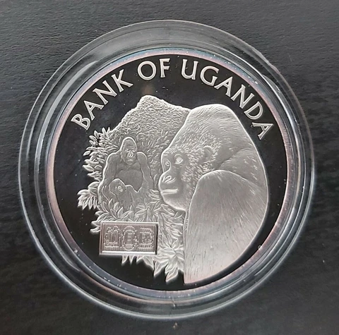 🔥UGANDA RARE SILVER PROOF 20000 SHILLINGS COIN 2006 YEAR 40th ANNI INDEPENDENCE Cover