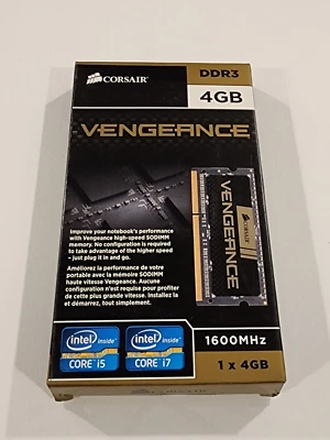 Corsair Vengeance 4GB Kit DDR3 Laptop RAM (1 x 4GB) CMSX4GX3M1A1600C9 - Image 1 of 2