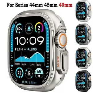 Metal Case Cover For Apple Watch Series 9 8 7 6 5 4 44/45mm iwatch Ultra2/1 49mm - Picture 1 of 25