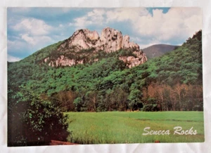 Seneca Rocks West Virginia Post Card, WW2 Soldiers Trained for Mountain Climbing - Bild 1 von 2