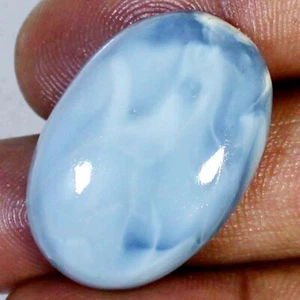 100%Natural BLUE OPAL Cabochon oval Shape Loose Gemstone 45.55CT 23x33x8mm BC-56 - Picture 1 of 7