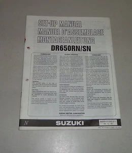 Instrucciones de Montaje / Kit Up Manual Suzuki Dr 650 R/S Stand 12/1991 - Imagen 1 de 1