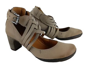 A.S.98 AirStep Womens Beige Leather Heel Shoes with Straps Size EU 41 - Picture 1 of 12