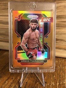 Arman Tsarukyan 2022 Panini Prizm Orange Prizm /99 UFC RC Rookie - SHARP!