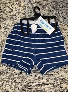 Carter's Child of Mine Baby Boy Shorts Blue & Gray 2-Pack Size 3-6M New - Picture 1 of 2
