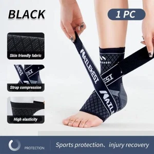 Adjustable Ankle Compression Sock Foot Strap Elastic Foot Strap Fitness - Picture 1 of 15