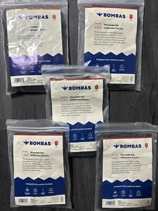Lot Of 5 Bombas Boxer Briefs Black Cotton Mens Boxer Shorts Underwear M/L 32-37 - Picture 1 of 3
