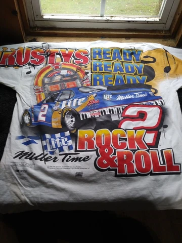 Chase Brand Rusty Wallace Elvis Print all Over tee shirt Cover