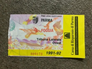 BIGLIETTO STADIO TICKET- PARMA vs FOGGIA STAGIONE 1991-92 - Imagen 1 de 2