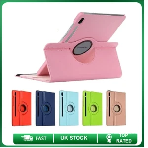 Funda protectora de cuero giratoria para Samsung Galaxy Tab S7, S8, S8 Plus/Ultra, S7 FE - Imagen 1 de 15