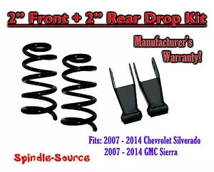 2" / 2" Lowering Drop kit FOR 07 - 14 Chevrolet Silverado / GMC Sierra 1500 V6 - Picture 1 of 1