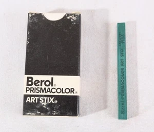Dark Green, Berol Prismacolor Art Stix, Woodless, Vintage, 8 Sticks, 3.25" 1908 - Picture 1 of 4