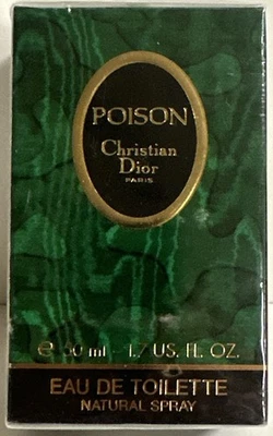 NUEVO Christian Dior Poison Eau De Toilette 50 ml 1,7 OZ Vintage Sellado Foto 1 de 4