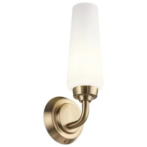 Kichler Truby 11.5 Inch 1 Light Wall Sconce with Satin Etched Cased Opal Glas... - Picture 1 of 5