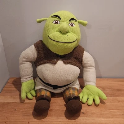 Muñeca de peluche Shrek Ogre Jumbo 28” de alto DreamWorks 2002 almohada de abrazo Foto 1 de 4