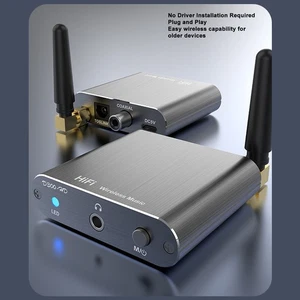 Bt Receiver Delayless Hifi Aux Optical Coaxial Output Wireless Sound Music A AM - Afbeelding 1 van 24