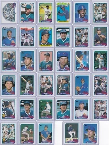 Chicago Cubs 1989 Topps Baseball Team Set 35 Cards - Picture 1 of 13