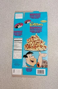 Primrose 1994 The Flintstones Bedrock Butter Carmel Corn Puffs caja vacía de colección - Imagen 1 de 8