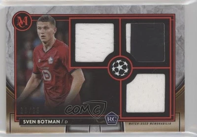2021-22 Topps Museum Collection UCL Ruby /25 Sven Botman #SPTR-SB Rookie RC - Image 1 of 2