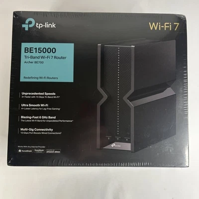 TP-Link Tri-Band BE15000 WiFi 7 Router Archer BE700  - Image 1 of 3